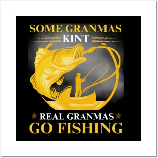 GRANDMAS GO FISHING Posters and Art